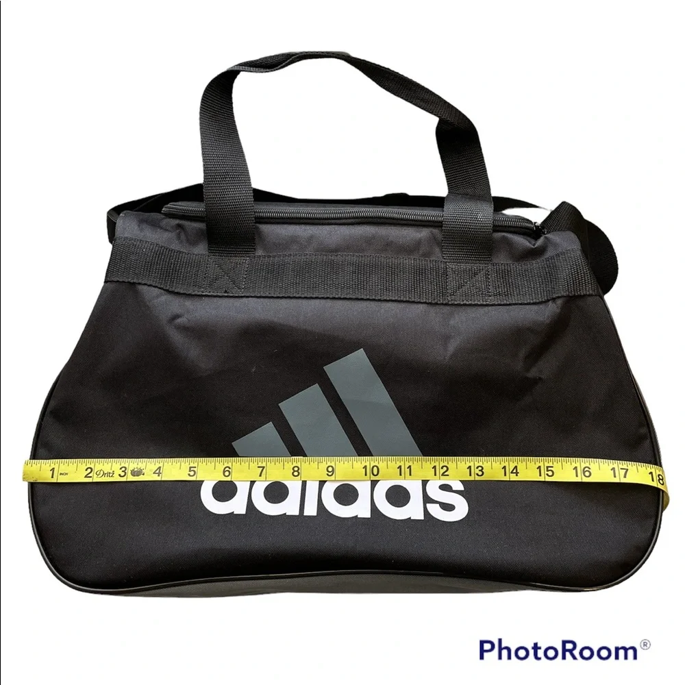 Adidas Black Small Duffle Athletic Bag With shoulder strap